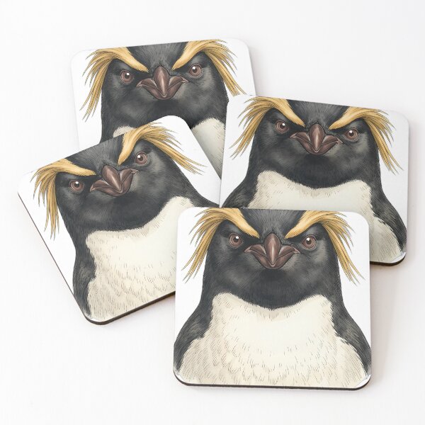 Artikelvorschau, Vintage Naturalist Macaroni Penguin Portrait — Antique Polar Bird Art entworfen und verkauft von Catch333.