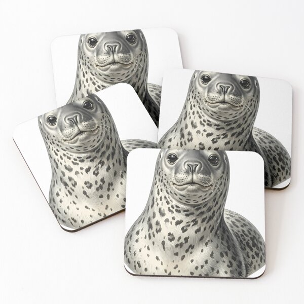 Item preview, Vintage Naturalist Leopard Seal Portrait — Antique Polar Seal Art designed and sold by Catch333.