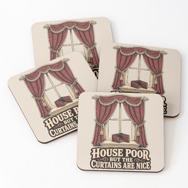 Item preview, House Poor But The Curtains Are Nice Shirt, Funny Homeowner T-Shirt, House Poor Humor Tee, Funny Home Decor Gift Shirt, Vintage Window Graphic designed and sold by TshirtsLabs.