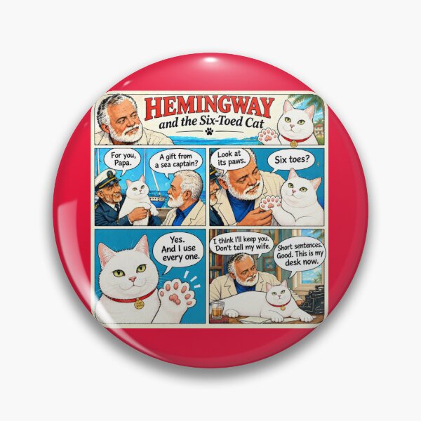 Item preview, Hemingway and the Six-Toed Cat: The Origin Story designed and sold by SammyMorry.