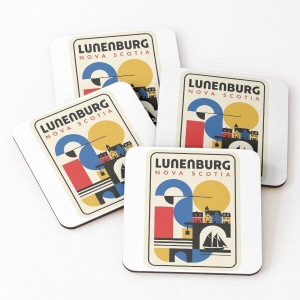 Item preview, Retro Lunenburg Bauhaus Geometric Skyline designed and sold by k3rstman1.