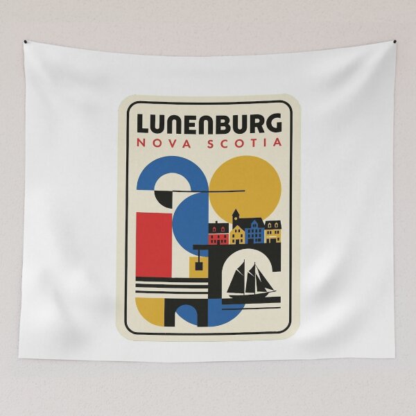 Item preview, Retro Lunenburg Bauhaus Geometric Skyline designed and sold by k3rstman1.