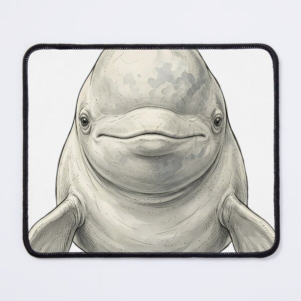 Item preview, Vintage Naturalist Beluga Whale Portrait — Antique Ocean Whale Art designed and sold by Catch333.