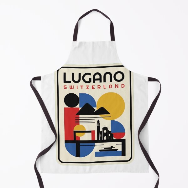 Artikelvorschau, Retro-Skyline von Lugano im Bauhaus-Stil entworfen und verkauft von k3rstman1.