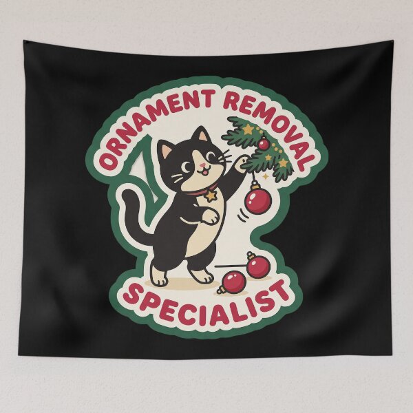 Item preview, Cat Ornament Removal Specialist — Christmas designed and sold by TheCalmEdit.