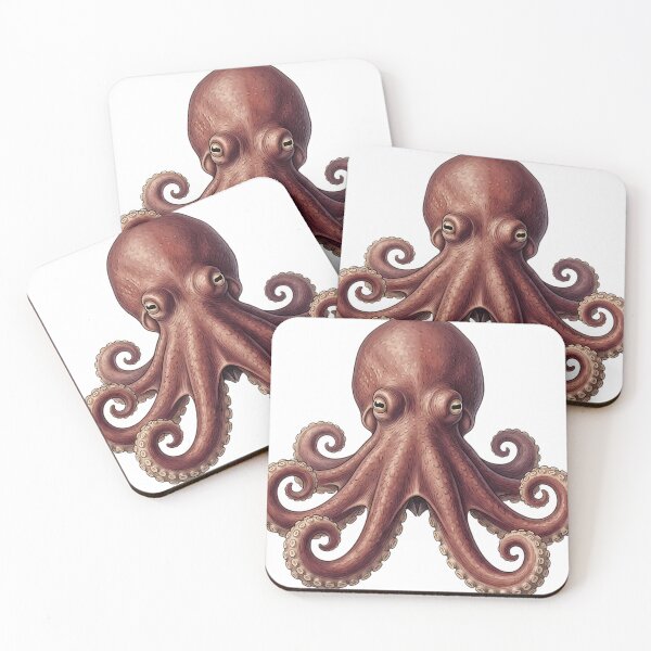 Artikelvorschau, Vintage Naturalist Giant Pacific Octopus Portrait — Antique Sea Life Art entworfen und verkauft von Catch333.