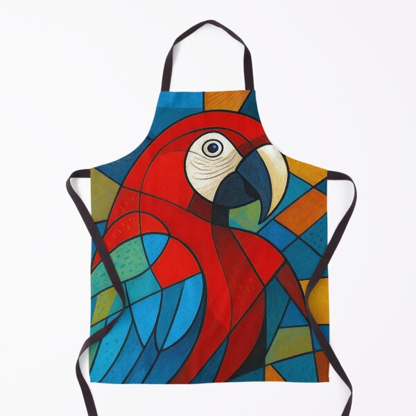 Item preview, Red-Cheeked Macaw Painting – Colorful Tropical Parrot designed and sold by GalleryKauffeld.