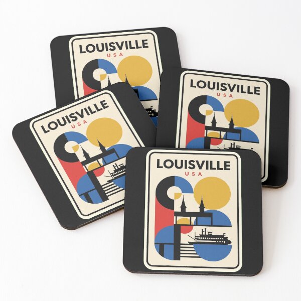 Aperçu de l'œuvre Silhouette géométrique rétro Bauhaus de Louisville créée et vendue par k3rstman1.