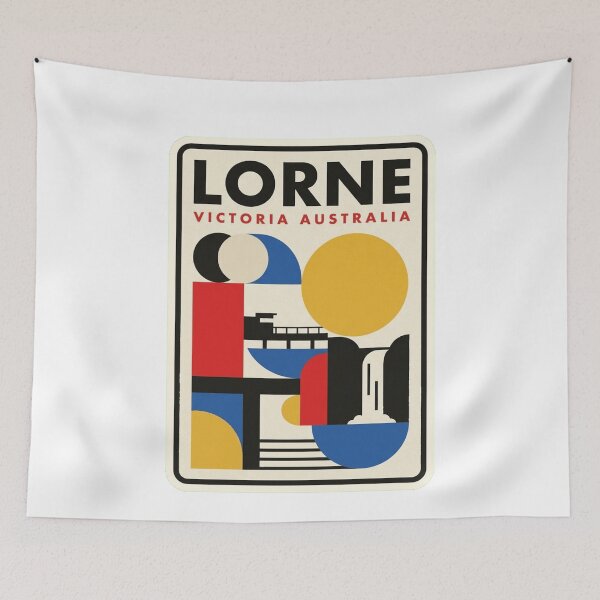 Item preview, Retro Lorne Bauhaus Geometric Skyline designed and sold by k3rstman1.