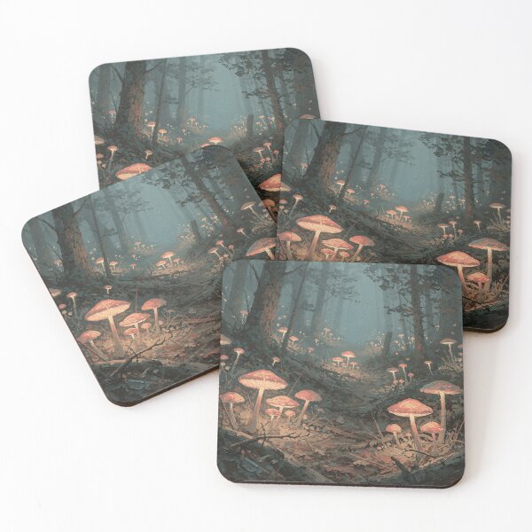 Item preview, Enchanted Mushroom Forest – Moody Woodland Fungi Fantasy designed and sold by cr6zym1nd.