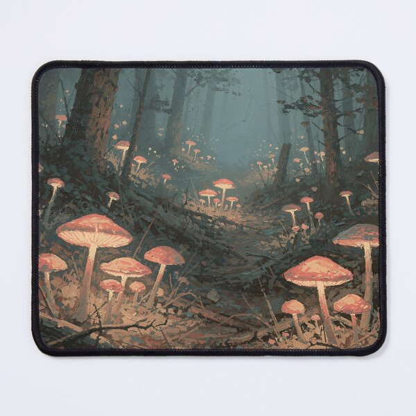 Item preview, Enchanted Mushroom Forest – Moody Woodland Fungi Fantasy designed and sold by cr6zym1nd.