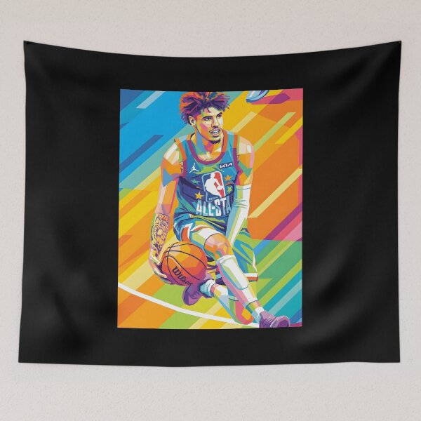 Aperçu de l'œuvre Boule Lamelo Pop Art créée et vendue par Kindcorner.