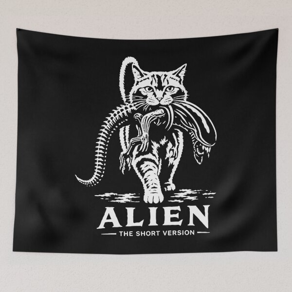 Artikelvorschau, Alien-Katzenparodie, Sci-Fi-Katze entworfen und verkauft von LeonHarroTAC.