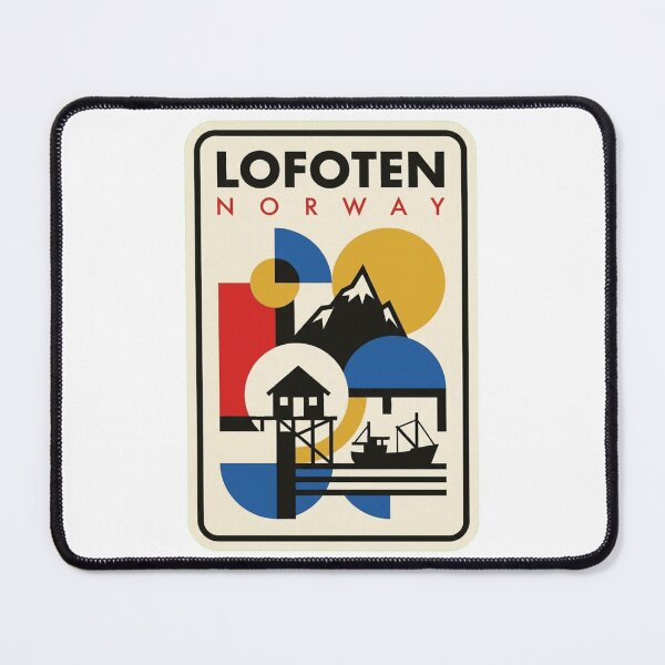 Item preview, Retro Lofoten Bauhaus Geometric Skyline designed and sold by k3rstman1.