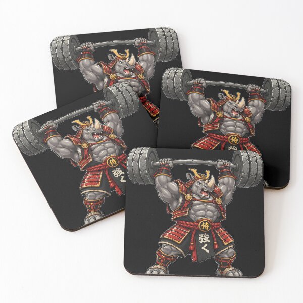 Item preview, Samurai Rhino Heavy Lifting Gym Motivation designed and sold by ValhallaHub.