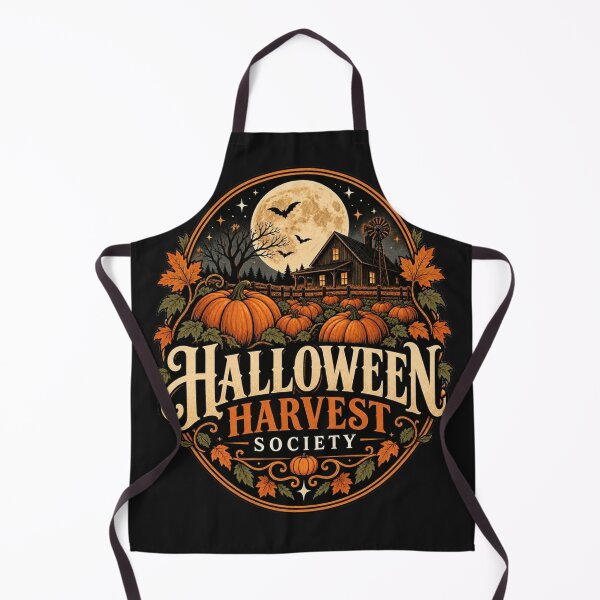 Item preview, Vintage Halloween Harvest Pumpkin Patch Farmhouse designed and sold by Sanika arts .