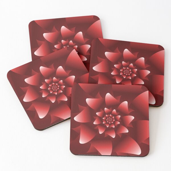 Item preview, Red Spiral Flower designed and sold by Elsy's Art.