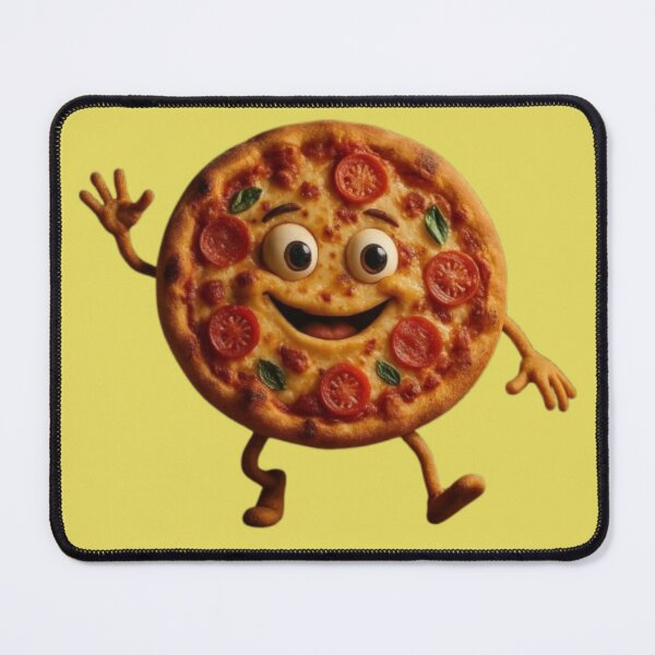 Item preview, Happy Pizza | Cute Funny Pizza Mascot designed and sold by Catfcreations.