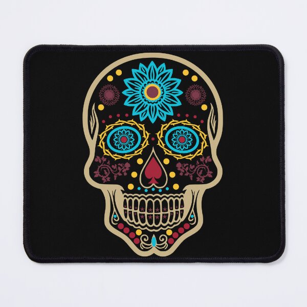 Item preview, Day of the Dead (Dia de Muertos) in Garnet, Gold, and Turquoise designed and sold by Karate Octopus.