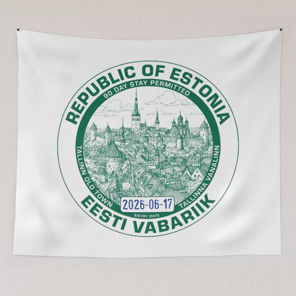 Item preview, Passport Stamp - Estonia designed and sold by travelwitheric.