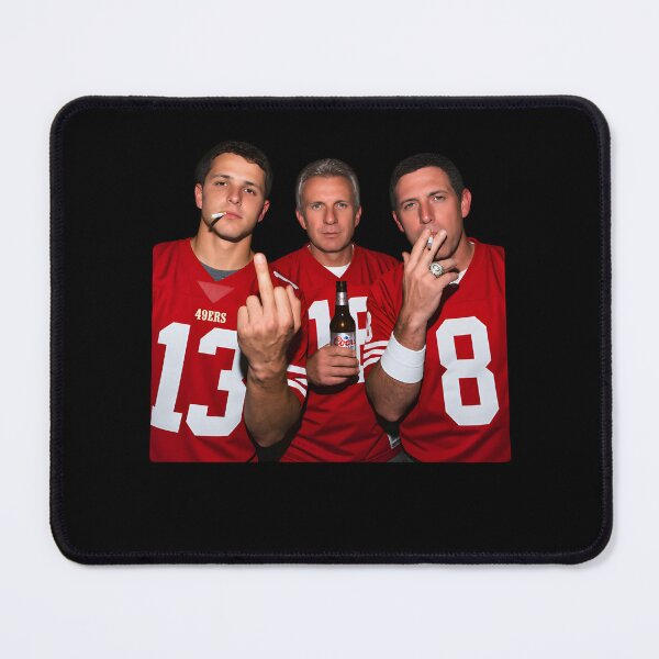 Item preview, Purdy, Joe Montana and Steve Young Middle Finger and Smoking Meme designed and sold by helmoDsg.