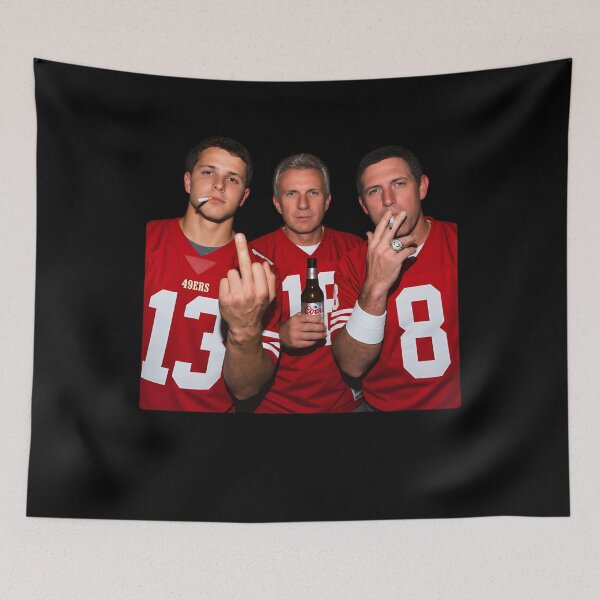 Item preview, Purdy, Joe Montana and Steve Young Middle Finger and Smoking Meme designed and sold by helmoDsg.