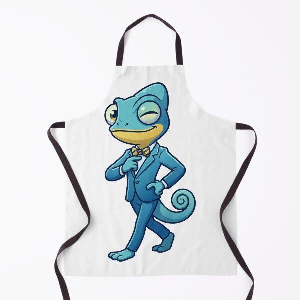 Item preview, Classy Blue Chameleon Gentleman Suit Bowtie Cartoon Art designed and sold by Rupesh-Art26.