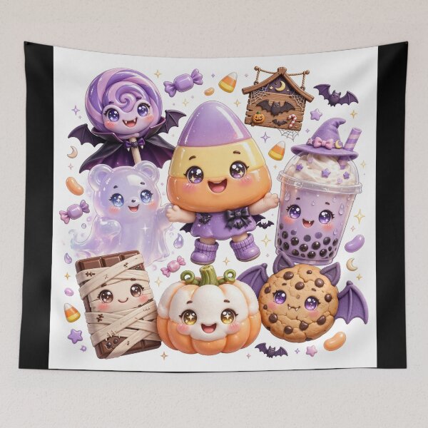 Item preview, Haunted Halloween Snack Squad | Cute Kawaii Spooky Food designed and sold by SmartyWonders.