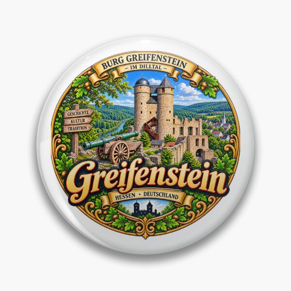 Item preview, Greifenstein, Hesse – Greifenstein Castle in the Dill Valley designed and sold by Wandervogel123.