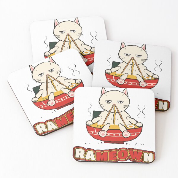 Artikelvorschau, Rameown Funny Ramen Cat Chilling in a Noodle Bowl entworfen und verkauft von somebasic.