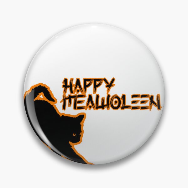 Item preview, Happy Mealloween Spooky Black Cat Orange Aesthetic Design Sticker designed and sold by HQ74.