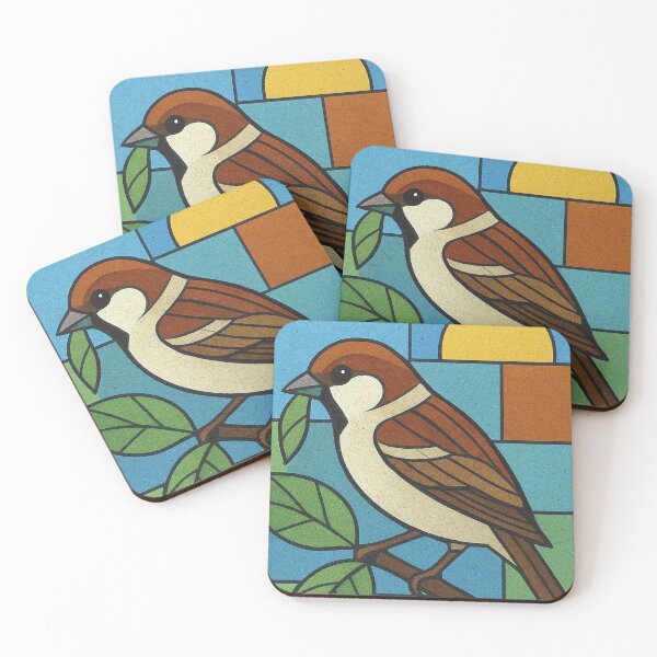 Item preview, Sparrow - a Geometric illustration. designed and sold by GalleryKauffeld.