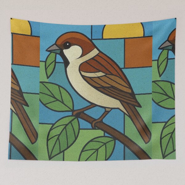 Item preview, Sparrow - a Geometric illustration. designed and sold by GalleryKauffeld.