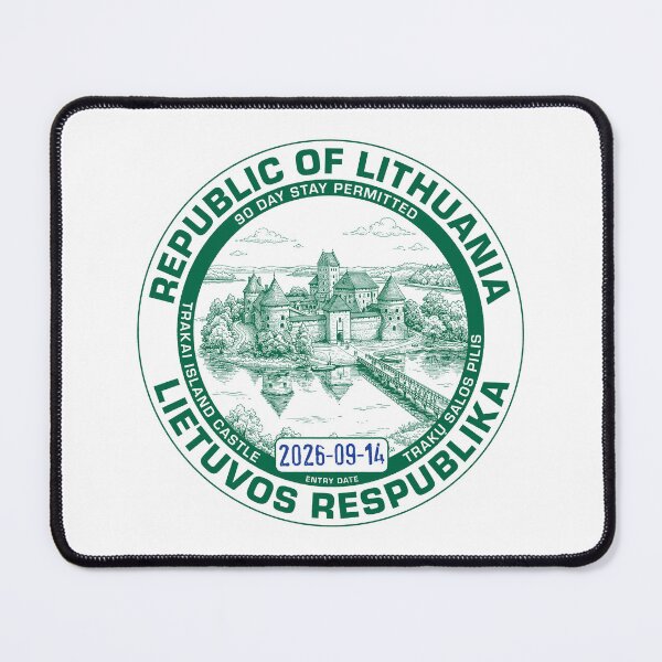 Item preview, Passport Stamp - Lithuania designed and sold by travelwitheric.