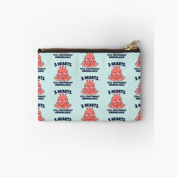 Item preview, Funny Octopus Three Hearts Still Emotionally Unavailable designed and sold by Fanverse Merchandise.