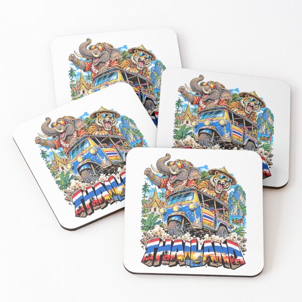 Item preview, Thailand Adventure with Elephant and Tiger designed and sold by EdwinkOne.