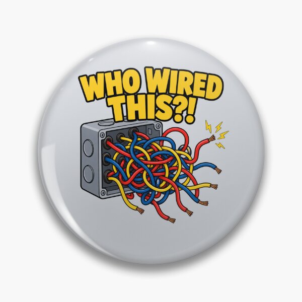 Item preview, Electrician Funny Who Wired This Tangled Wires designed and sold by Fanverse Merchandise.