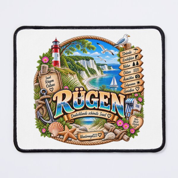 Item preview, Rügen Baltic Sea – Chalk Cliffs, Beach & Island Holiday designed and sold by Wandervogel123.