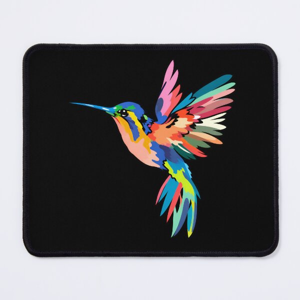 Item preview, Colorful Abstract Hummingbird designed and sold by Imaginationbeyond.