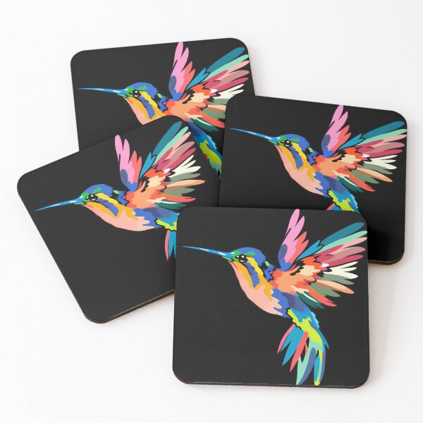 Item preview, Colorful Abstract Hummingbird designed and sold by Imaginationbeyond.