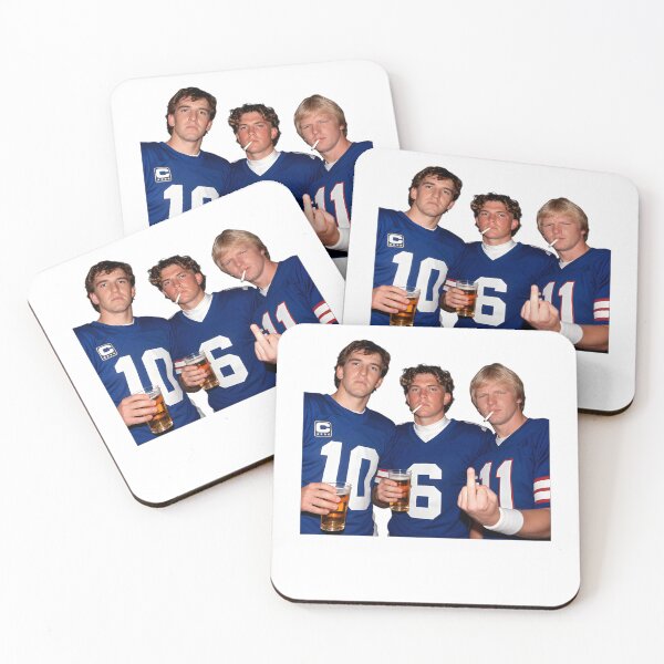 Item preview, American Football Eli Manning, Jaxson Dart & Phil Simms Drinking and Middle Finger Meme designed and sold by helmoDsg.