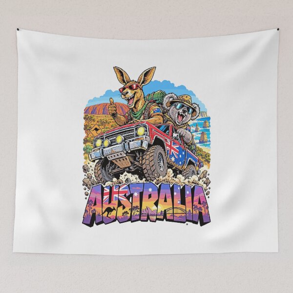 Item preview, Australian Adventure with Kangaroo and Koala designed and sold by EdwinkOne.