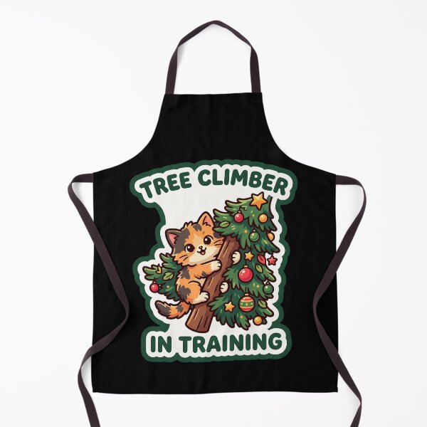 Item preview, Kitten Climbing Christmas Tree — In Training designed and sold by TheCalmEdit.