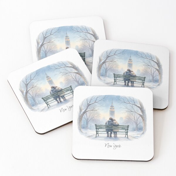 Item preview, New York Winter Romance – Central Park Snowy Scene designed and sold by made by Golightly x.
