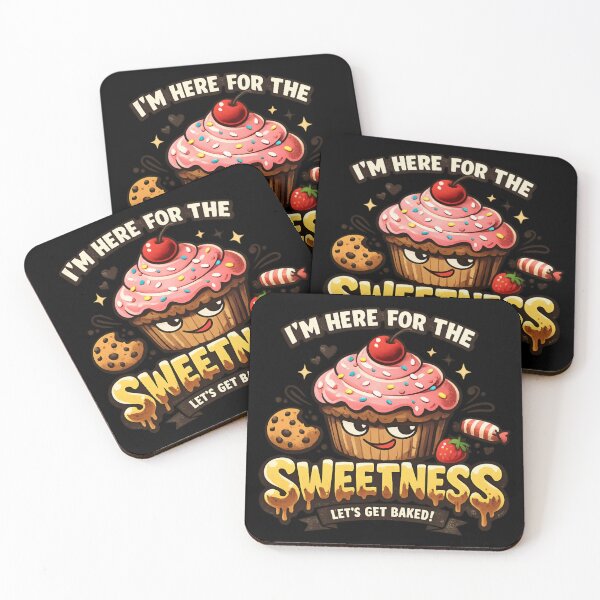 Item preview, I’m Here for the Sweetness - Cute Cupcake Baking Humor designed and sold by SidTastic .