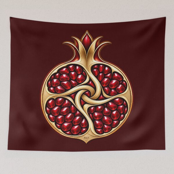 Item preview, Golden Pomegranate Eternity Emblem designed and sold by Qenlo.