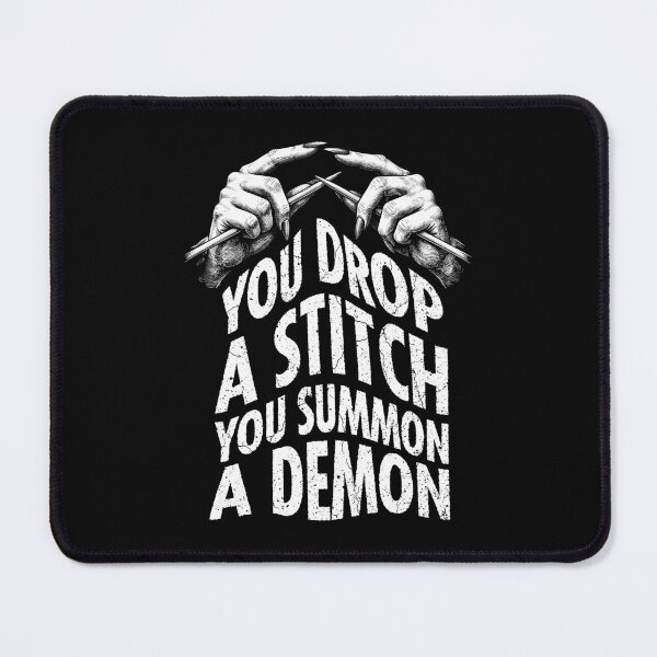 Item preview, Knitting Halloween Funny Witch Drop Stitch Summon Demon designed and sold by GrandeDuc.
