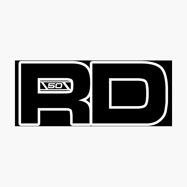 Item preview, Yamaha RD 50 Speed Block Retro Two Stroke Motorcycle Logo designed and sold by itsperfectfor.