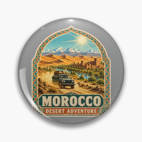 Item preview, MARRUECOS Maroc Moroccan 4x4 Off Road Sticker TShirt 06 designed and sold by OuterShellUK.