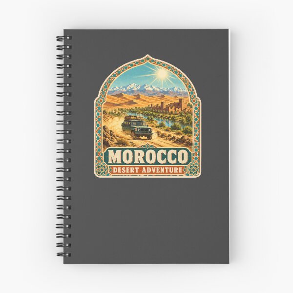 Item preview, MARRUECOS Maroc Moroccan 4x4 Off Road Sticker TShirt 06 designed and sold by OuterShellUK.